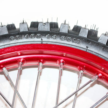 12mm Axle Front Wheel Rim Tire for PIT PRO Dirt Bike (14-14)