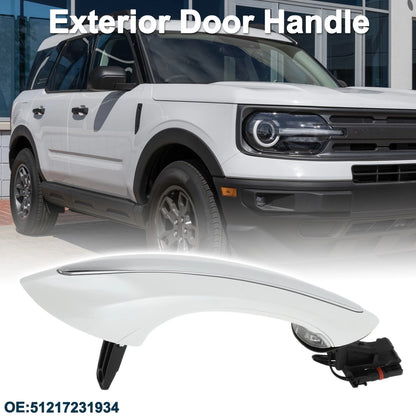 Rear Right Exterior Door Handle for BMW F07 F10 (2010-2017) White Silver Tone