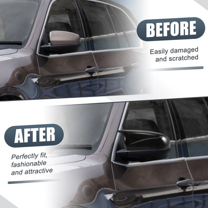Gloss Black Rearview Mirror Cover for BMW X5 X6 E70 E71 (2008-2013)