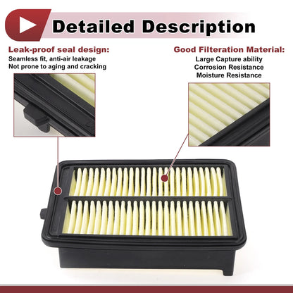 Engine Air Filter for Jeep Renegade 1.3L (2019-2022) - 1 x Quality Filter