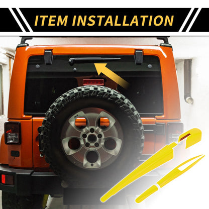 Rear Window Wiper Arm Blades Covers for Jeep Wrangler JL JLU (2018-2024)
