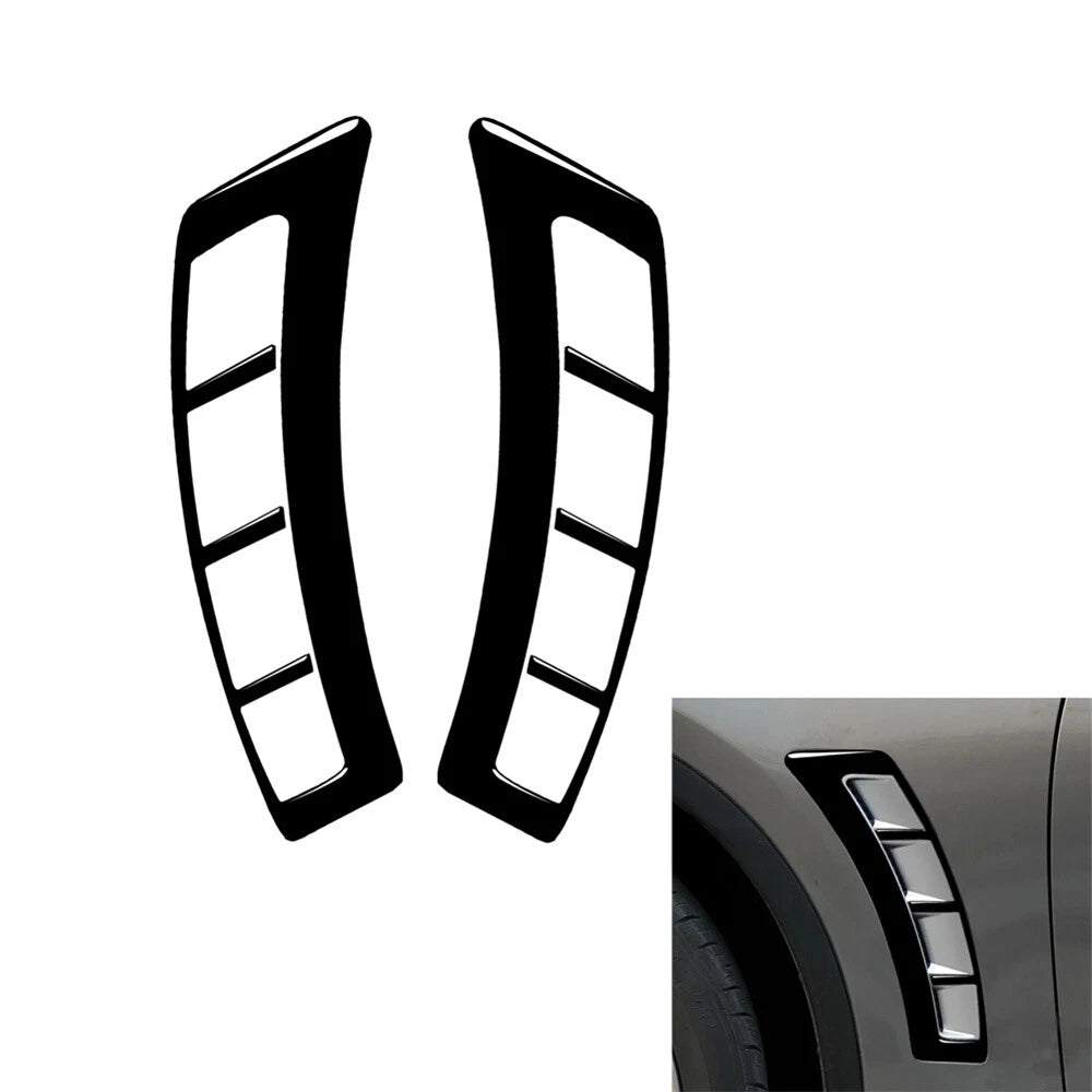 Glossy Black Exterior Side Fender Air Intake Covers for Infiniti FX35 QX70