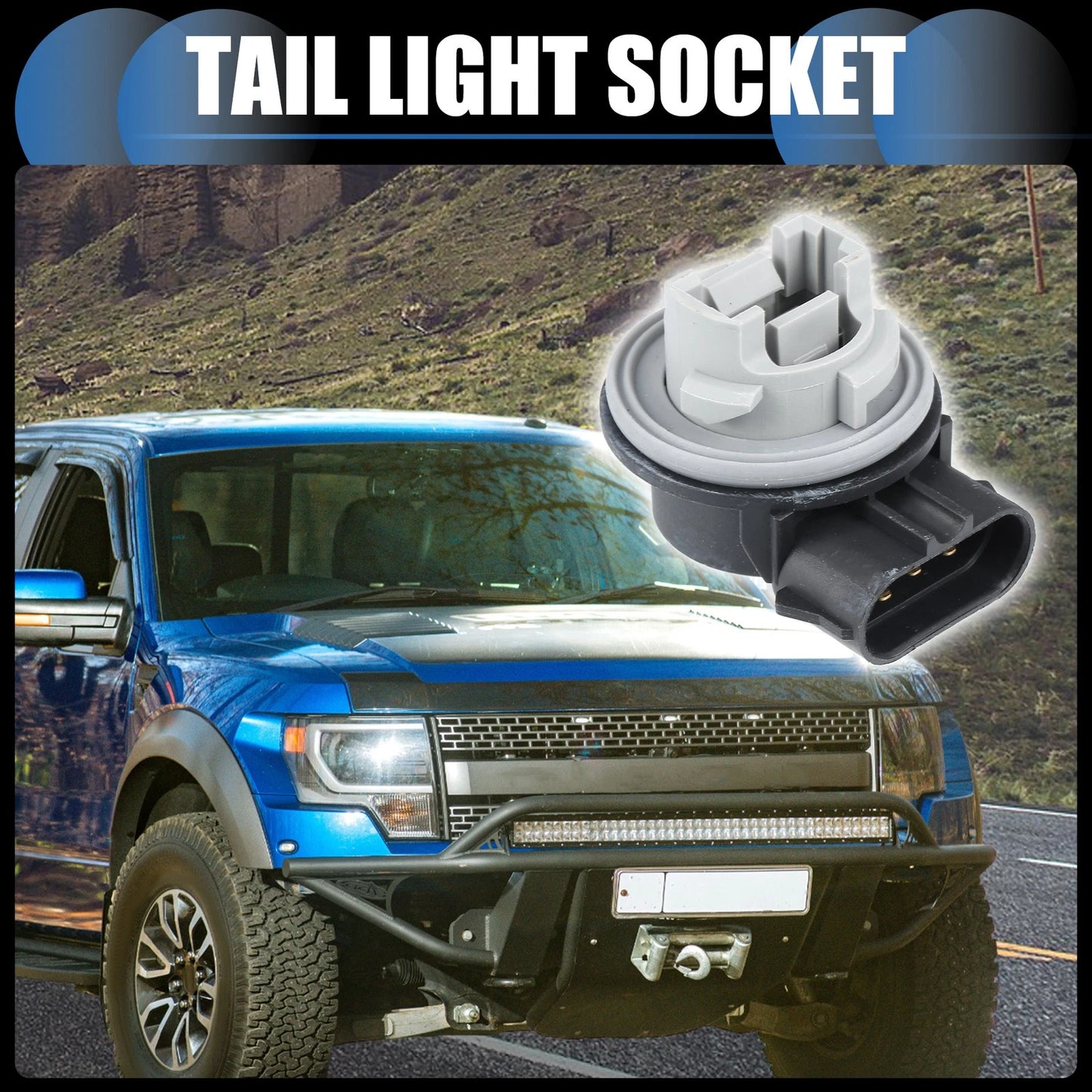2 x Tail Light Sockets for Ford Mustang Focus (1994-2004)