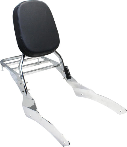 Backrest Sissy Bar Luggage Rack for Yamaha V-Star 650 Custom (2007-2017)