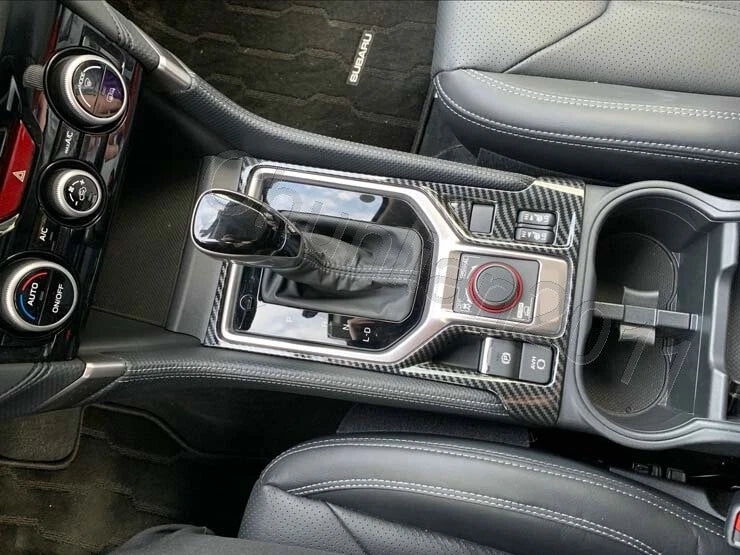 Carbon Fiber Inner Gear Panel Frame Box Cover Trim for Subaru Forester (2019-2023)