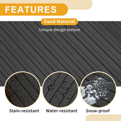 Cargo Liner Rear Boot Mat for Toyota RAV4 5 Seat (2019-2024) Stripe Pattern TPE