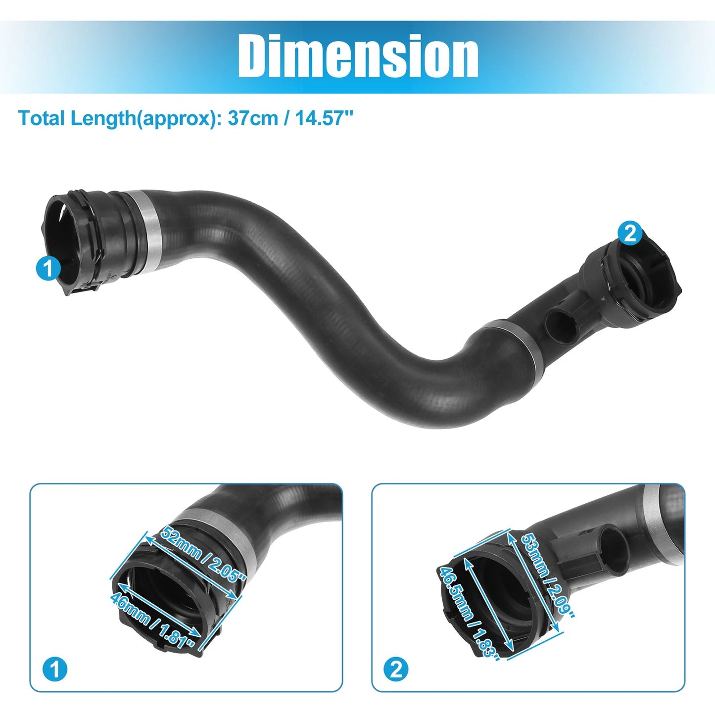 Lower Radiator Coolant Hose for BMW X3 2.5L L6 (2004-2010)