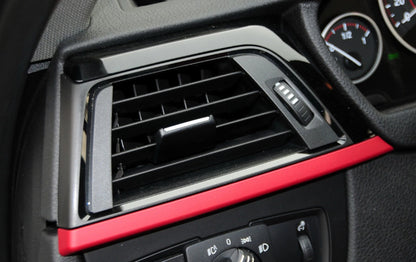 Air Vent Outlet Panel Frame for BMW F30 F31 F34 F35 (2012-2019) Gloss Black Red
