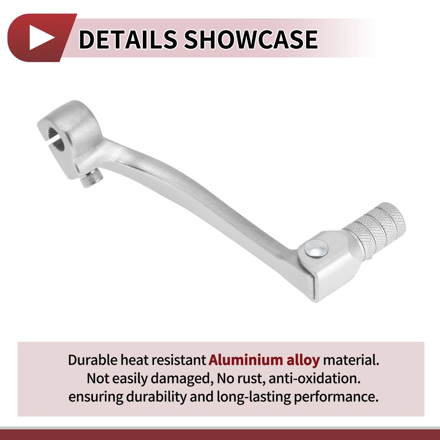 Folding Shifter Lever for Honda CRF110F (2013-2018) Silver Tone