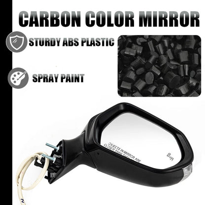 Heated Right Outside Rear View Mirror for Toyota Corolla 2019-2022