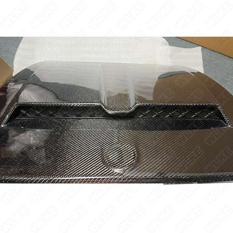 Carbon Fiber Hood Panel Cover Trim for Benz G W463 2019-2023