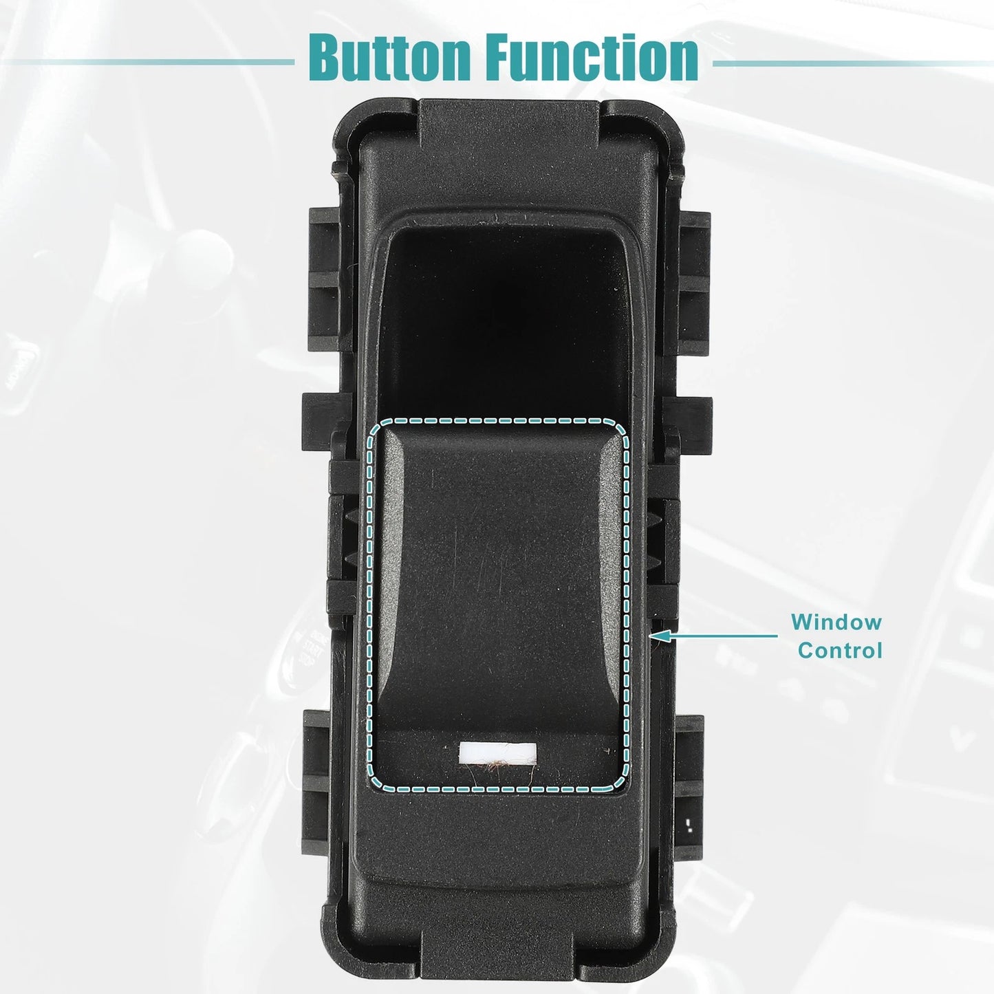 Rear Left Master Power Window Switch for Jeep Patriot (2011-2017) Black