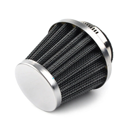 42mm Chrome Motorcycle Air Filter Cleaner for Dirt Pit Quad ATV Bike