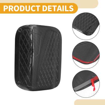 Fuel Tank Door Cap for Toyota Camry 2018-2023 Carbon Fiber Black