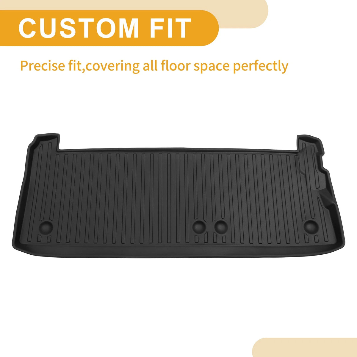 Cargo Liner Rear Boot Mat for Toyota Sienna 7 Seat (2021-2024) Stripe TPE