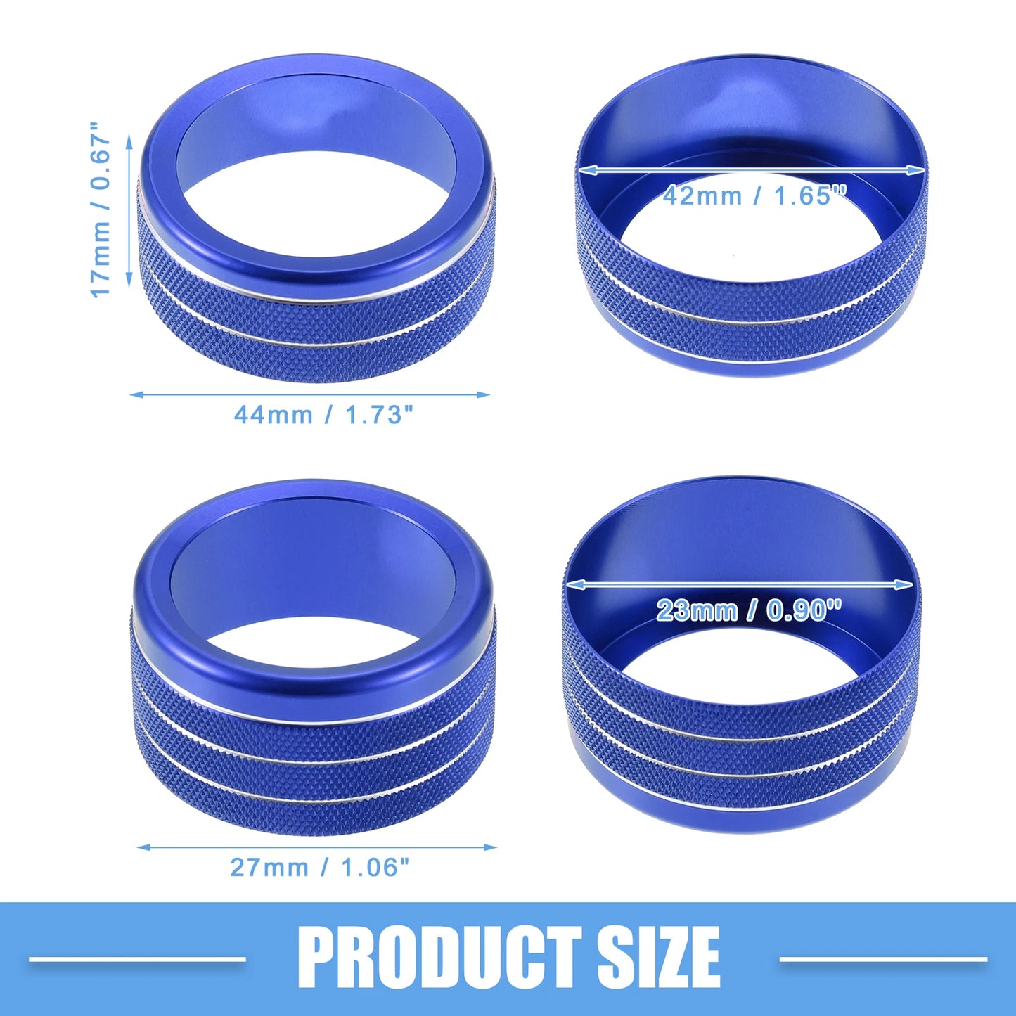 Power Volume Tune 4WD Switch Knob Covers for Toyota Tundra (2014-2023) - Set of 3