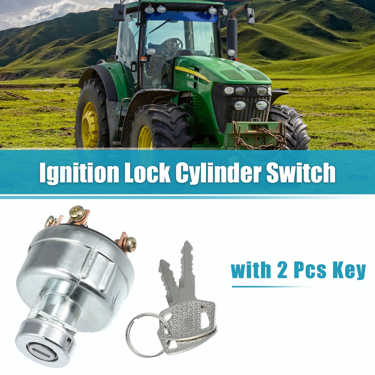Car Ignition Switch Set with Keys for Mitsubishi Tractors D1300 D1500 D1650