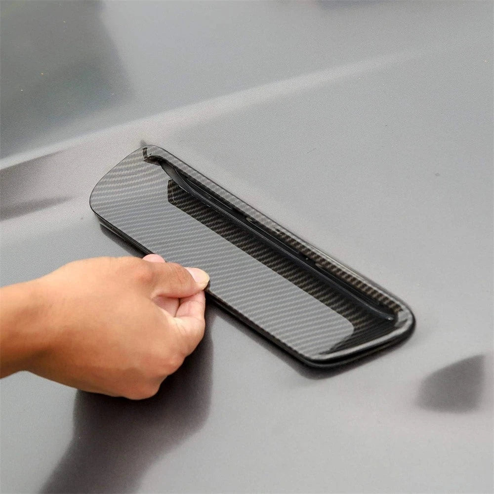 Carbon Fiber Engine Hood Air Vent Cover Trim for Challenger (2015-2022)