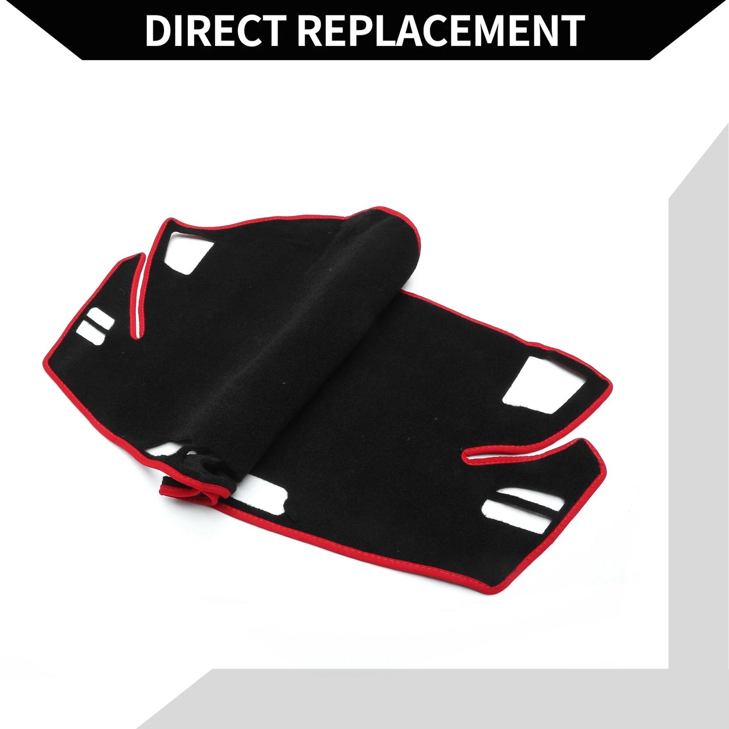 Dashboard Cover Mat for Honda Odyssey 2022-2024 Protector Black Red 1 Set