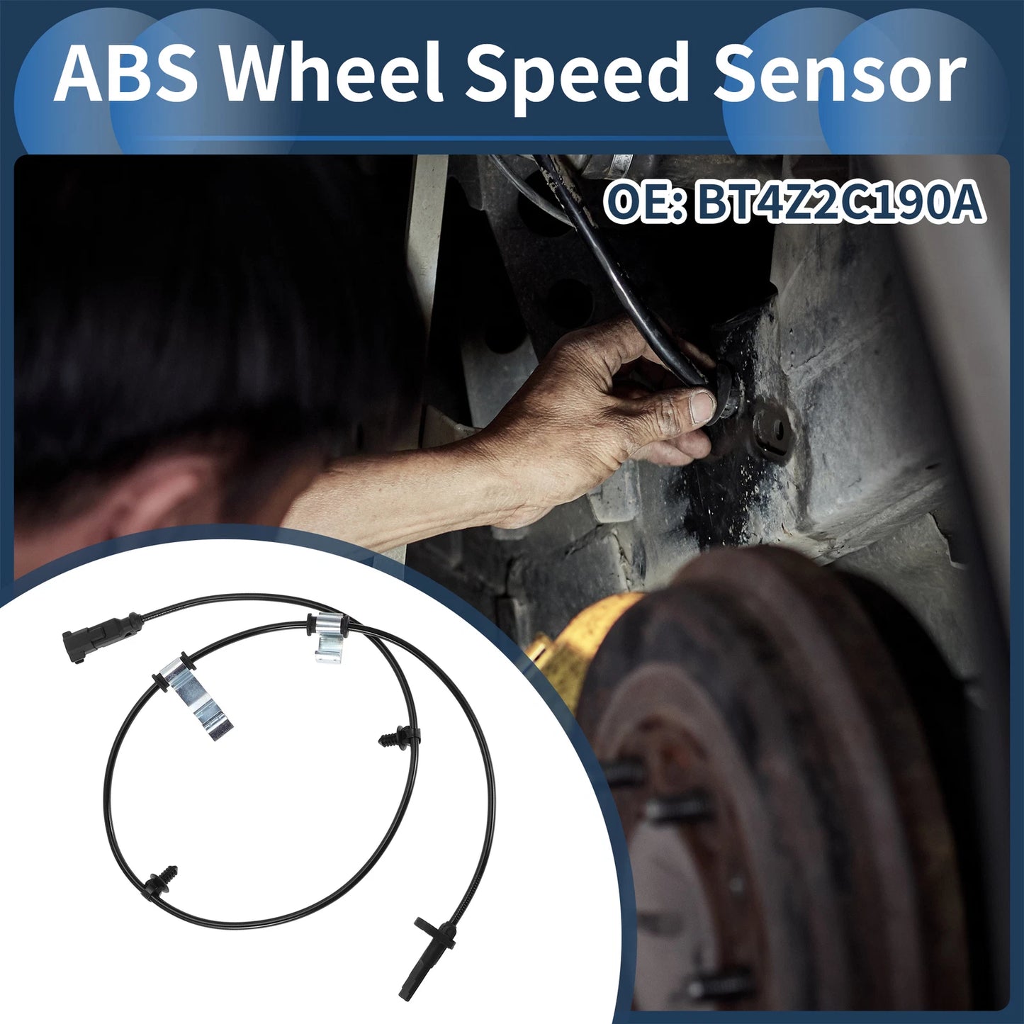 ABS Wheel Speed Sensor for Ford Edge FWD Rear Right (2015-2023)