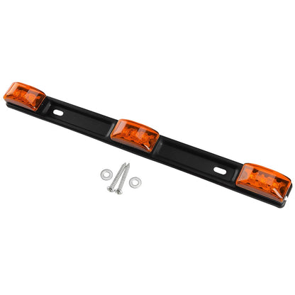 4 x Stainless Amber LED Clearance Marker Lights for Truck Trailer