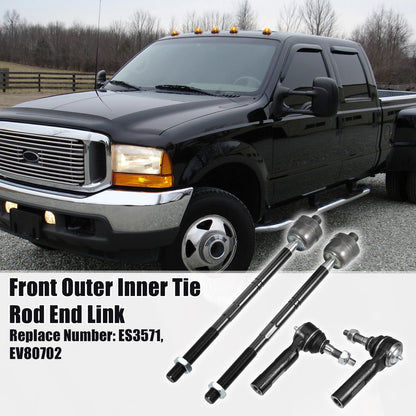 4 x Tie Rod End Link Front Outer Inner Left Right for Dodge Charger