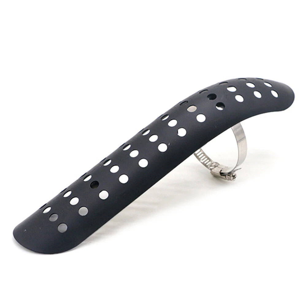 Black Exhaust Muffler Pipe Heat Shield Cover for Universal Motorcycle