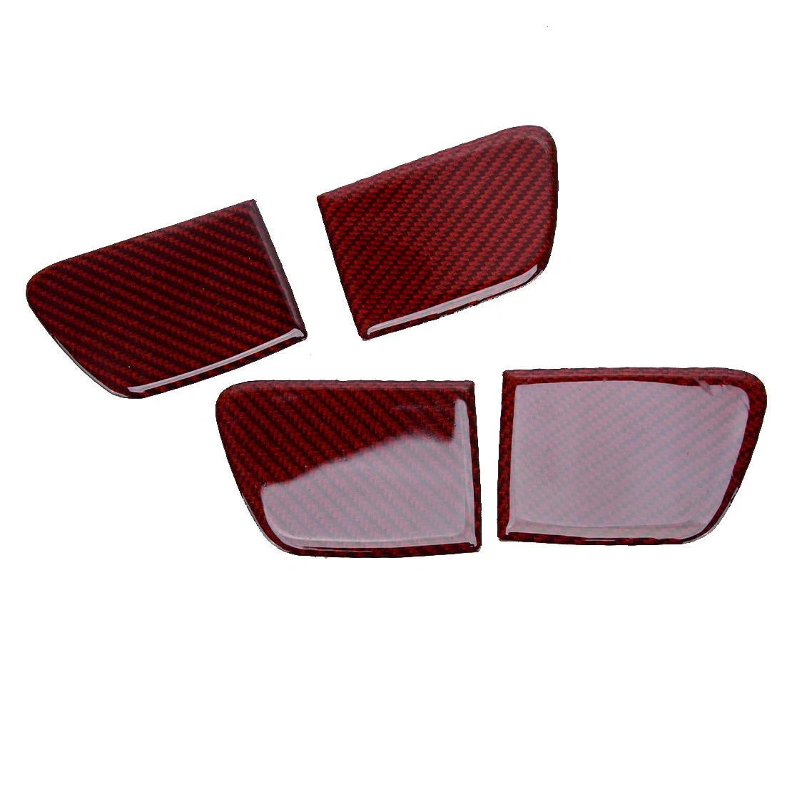 Red Carbon Fiber Inner Door Handle Bowl Cover for Honda Accord (2014-2017)