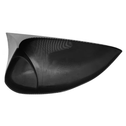 Carbon Black Rearview Door Side Mirror Cover Caps for Ford Fiesta Mk7 (2012-2016)