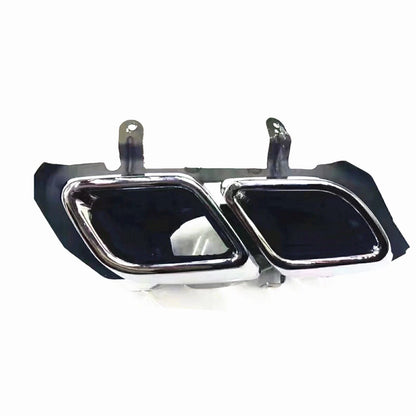 2 x Silver Rear Tail Exhaust Muffler Tips for Cadillac CT4 (2020-2021)