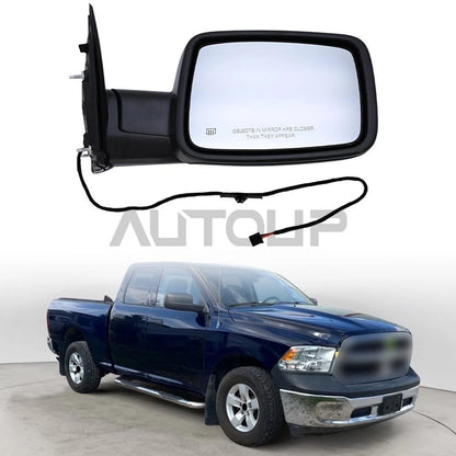 Mirror / Heated Hand Manual Folding Passenger Side for Ram 1500 2500 (2013–2018)