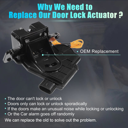 Rear Liftgate Door Lock Actuator for Toyota Highlander (2010–2019)