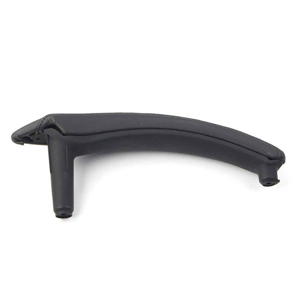 Black Door Trim Pull Handle Right Side Real Leather for BMW X5 X6 (2007-2013)