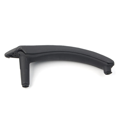 Black Door Trim Pull Handle Right Side Real Leather for BMW X5 X6 (2007-2013)