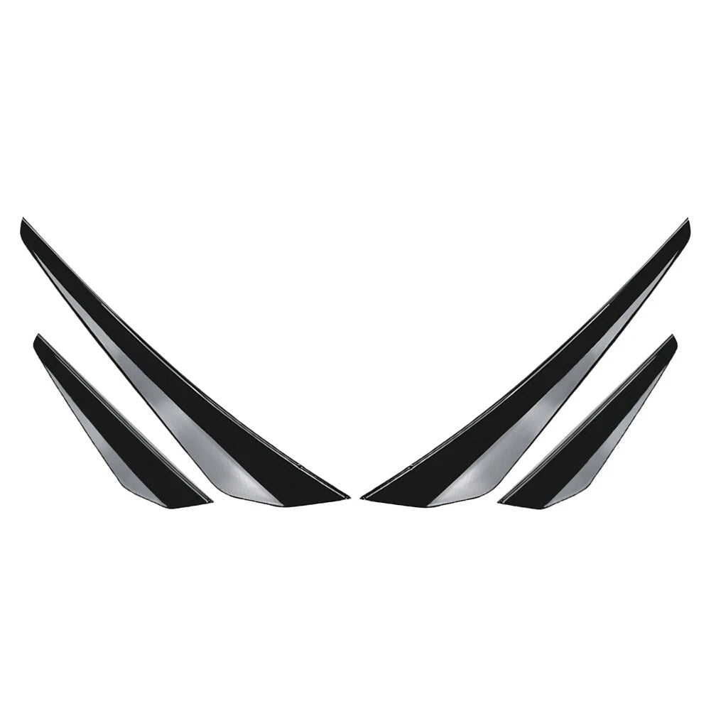 Front Bumper Side Spoiler Splitter for VW Golf 8 GTD GTE R Line (2020-2023)
