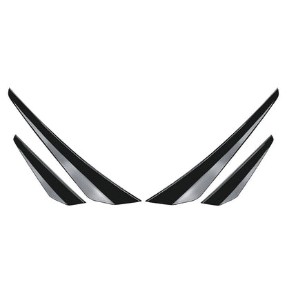 Front Bumper Side Spoiler Splitter for VW Golf 8 GTD GTE R Line (2020-2023)