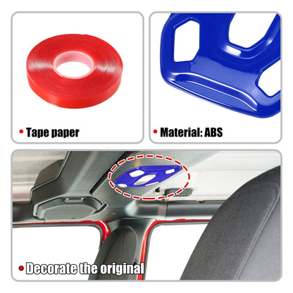Blue Roof Reading Light Cover Trim for Jeep Wrangler JL JLU (2018-2023)