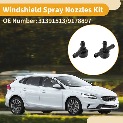 Windshield Washer Nozzle Kit for Volvo C30 2.4L (2007-2011)
