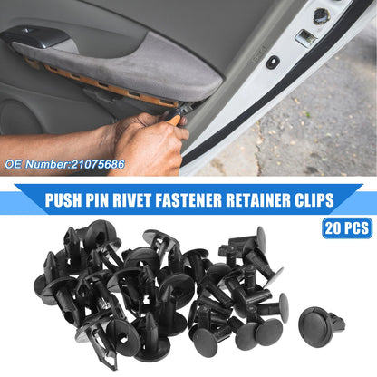 20 x Push Pin Rivet Fastener Retainer Clips for Buick Rainier (2005–2007)