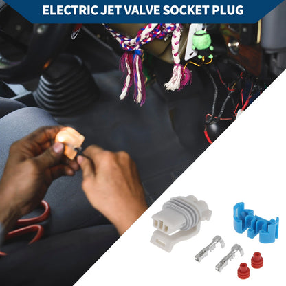 Pins Electric Jet Valve Socket Plug for Cadillac