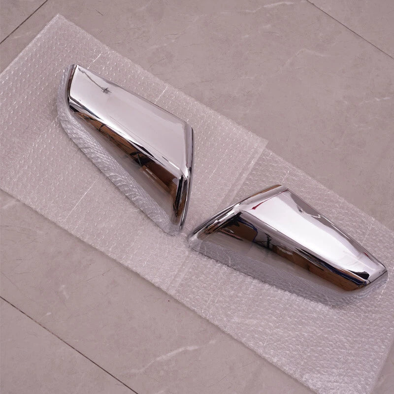 Chrome Left & Right Side Mirror Cover Caps for 2018-2024 Chevy Equinox & GMC Terrain