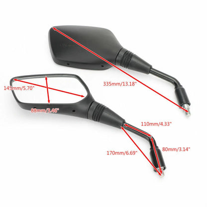 Mirrors Pair for Suzuki Inazuma GW250 V-Strom DL250 DL650 SV650 GSR (2012-2023)
