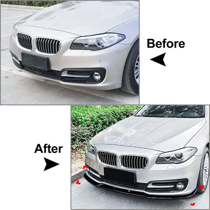 Front Bumper Lip Spoiler for BMW 5 Series F10 F11 (2015-2017)