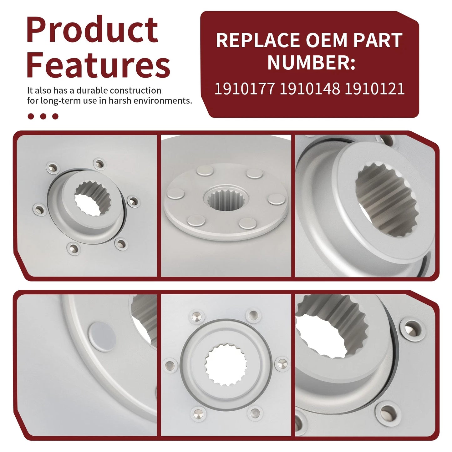 Rear Brake Rotor Disc for Polaris Sport 400L / Scrambler 400 (1994–1998)