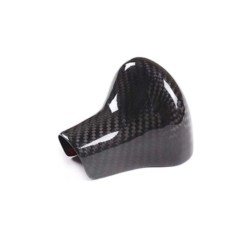 Real Carbon Fiber Gear Shifter Knob Head Cover Trim For Audi A4 A6 2013-2016
