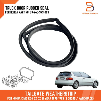 Tailgate Weatherstrip Rubber Seal for Honda Civic EG4 (1992-1995)
