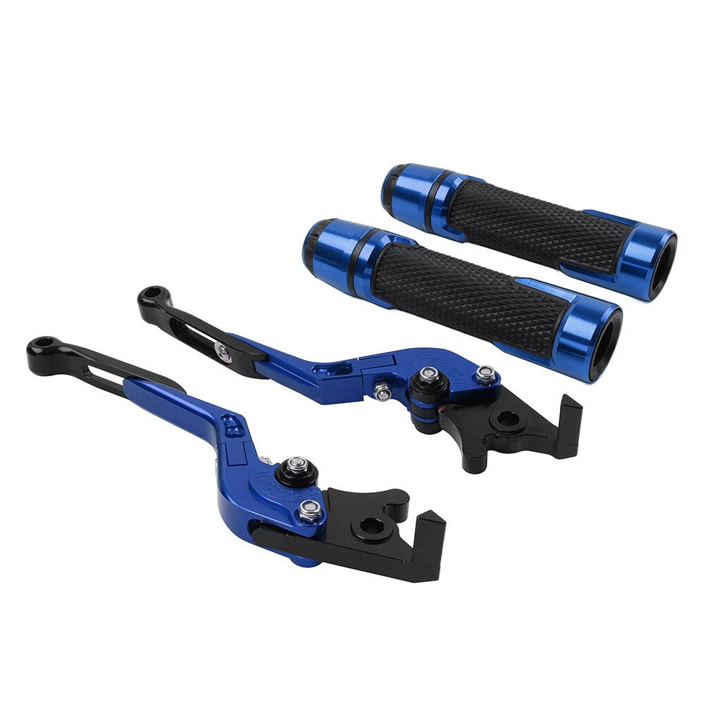 Blue Extendable Brake Clutch Lever Grip Set for Ducati Panigale (2014-2019)