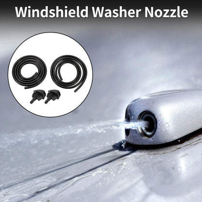 Windshield Washer Nozzle With Fluid Hose 1Set for Toyota