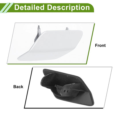 Front Left Washer Nozzle Cover Cap for BMW 320i White (2013-2018)