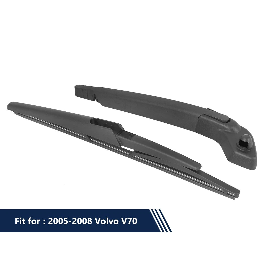390mm 15" Rear Windshield Wiper Blade Arm Set for Volvo V70 (2005-2008)